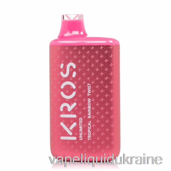 Vape Liquid Ukraine KROS Unlimited 6000 Disposable Tropical Rainbow Twist